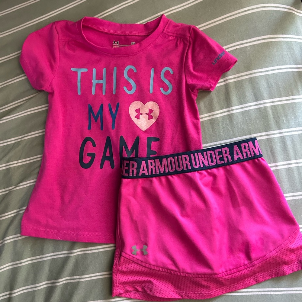 Under Armour Pink Matching Set Comfortable Loungewear